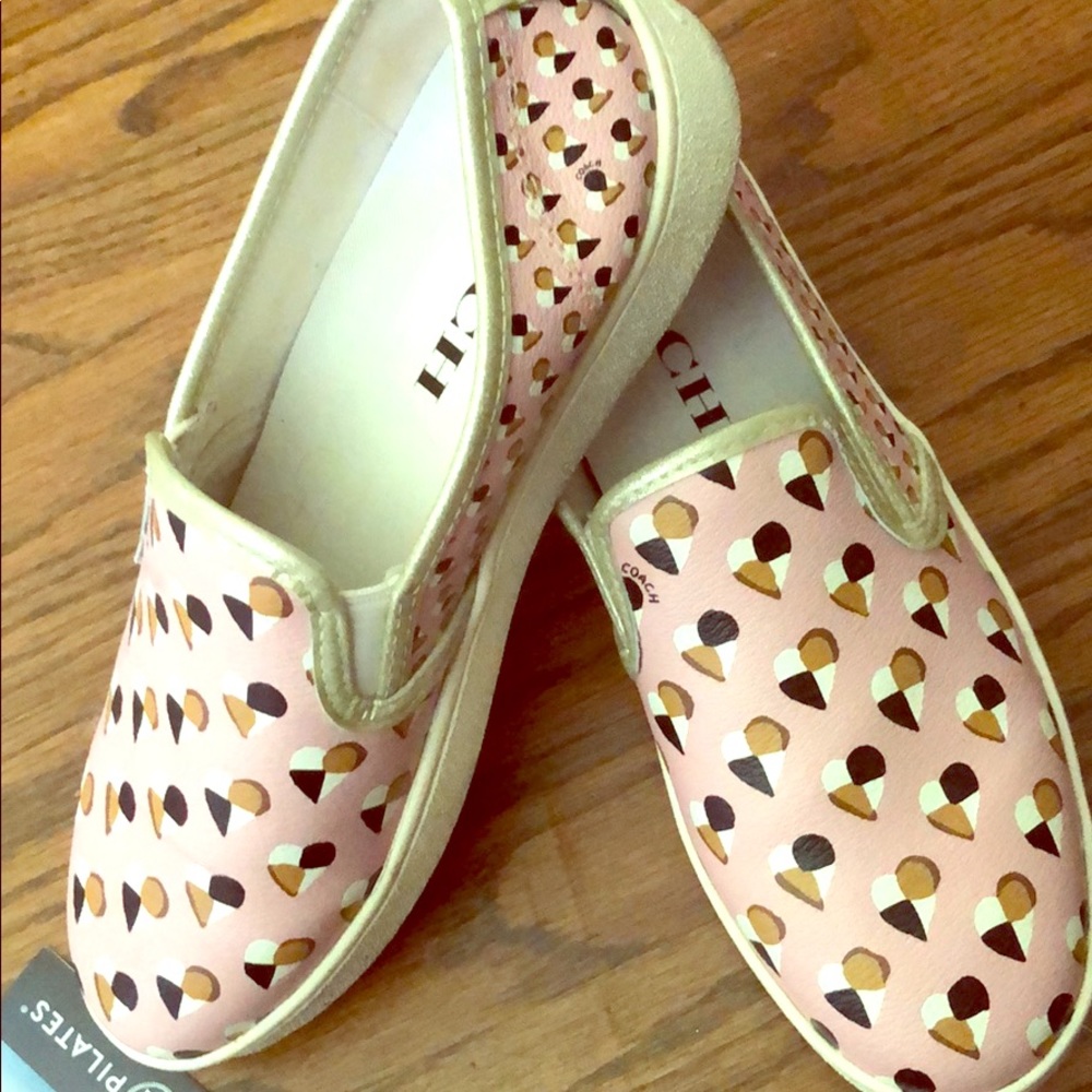 Coach Women’s Size 11 Pink Slip On Sneakers